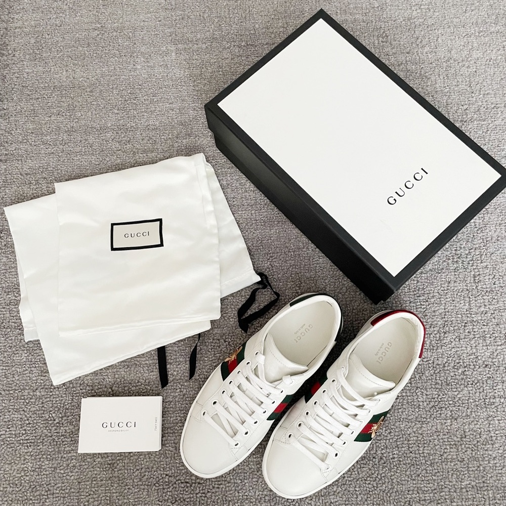 Gucci Women’s Ace Sneaker with Bee.